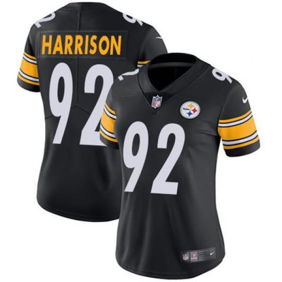Nike Steelers #92 James Harrison Black Team Color Womens Stitched NFL Vapor Untouchable Limited Jersey Nike Steelers #92 James Harrison Black Team Color Womens Stitched NFL Vapor Untouchable Limited Jersey