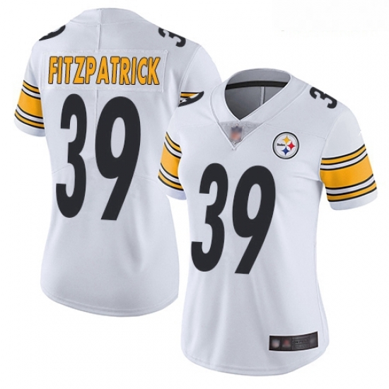 Steelers #39 Minkah Fitzpatrick White Women Stitched Football Vapor Untouchable Limited Jersey Steelers #39 Minkah Fitzpatrick White Women Stitched Football Vapor Untouchable Limited Jersey