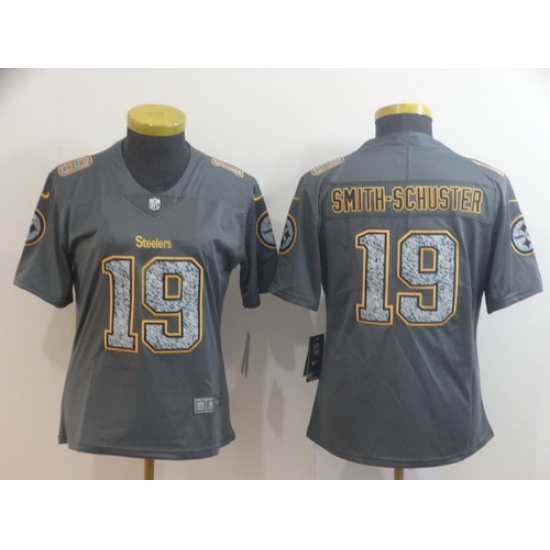 Women Nike Steelers 19 JuJu Smith Schuster Gray Camo Vapor Untouchable Limited Jersey Women Nike Steelers 19 JuJu Smith Schuster Gray Camo Vapor Untouchable Limited Jersey