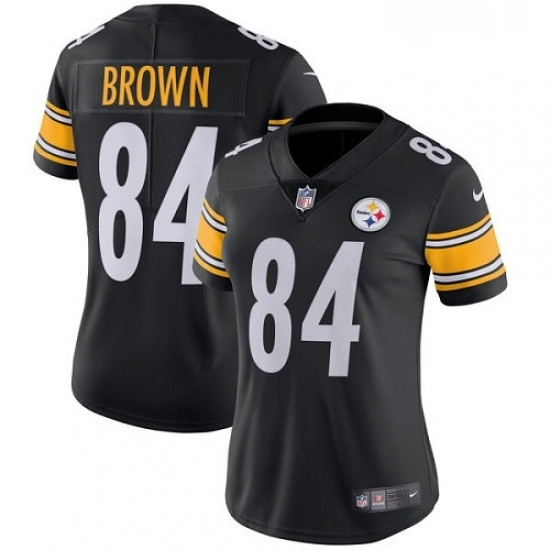 Womens Nike Pittsburgh Steelers 84 Antonio Brown Black Team Color Vapor Untouchable Limited Player NFL Jersey Womens Nike Pittsburgh Steelers 84 Antonio Brown Black Team Color Vapor Untouchable Limited Player NFL Jersey