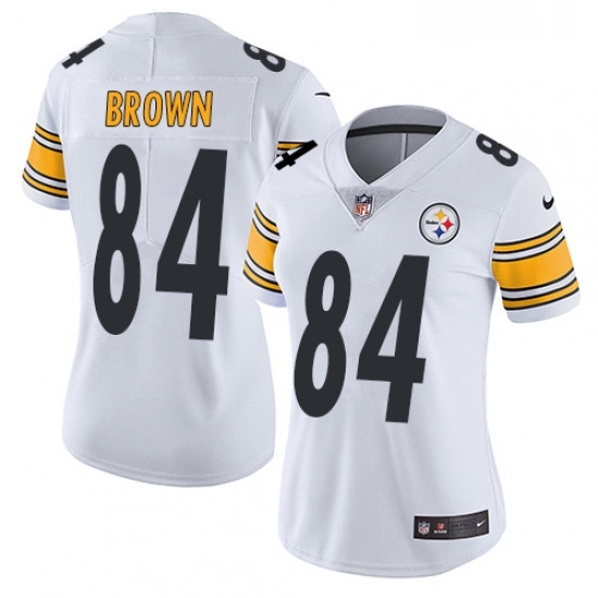 Womens Nike Pittsburgh Steelers 84 Antonio Brown White Vapor Untouchable Limited Player NFL Jersey Womens Nike Pittsburgh Steelers 84 Antonio Brown White Vapor Untouchable Limited Player NFL Jersey