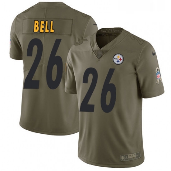 Youth Nike Pittsburgh Steelers 26 LeVeon Bell Limited Olive 2017 Salute to Service NFL Jersey Youth Nike Pittsburgh Steelers 26 LeVeon Bell Limited Olive 2017 Salute to Service NFL Jersey