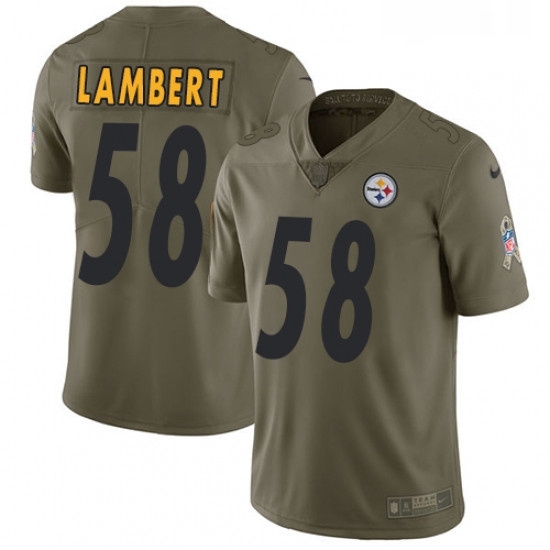 Youth Nike Pittsburgh Steelers 58 Jack Lambert Limited Olive 2017 Salute to Service NFL Jersey Youth Nike Pittsburgh Steelers 58 Jack Lambert Limited Olive 2017 Salute to Service NFL Jersey