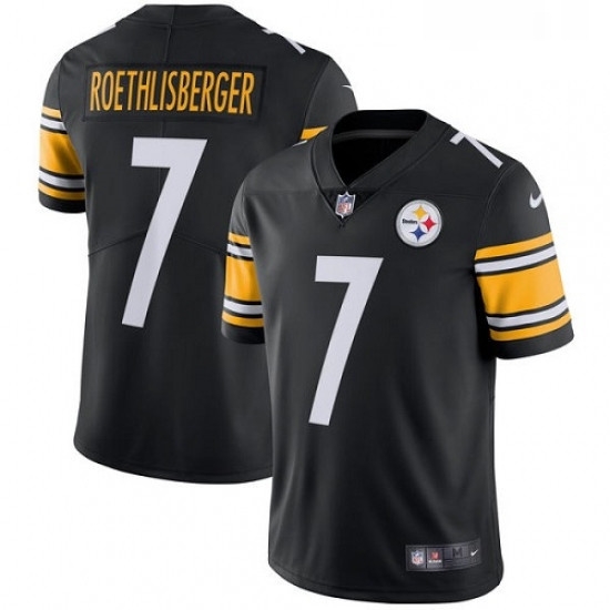 Youth Nike Pittsburgh Steelers 7 Ben Roethlisberger Black Team Color Vapor Untouchable Limited Player NFL Jersey Youth Nike Pittsburgh Steelers 7 Ben Roethlisberger Black Team Color Vapor Untouchable Limited Player NFL Jersey