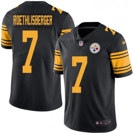 Youth Nike Pittsburgh Steelers 7 Ben Roethlisberger Elite Black Rush Vapor Untouchable NFL Jersey Youth Nike Pittsburgh Steelers 7 Ben Roethlisberger Elite Black Rush Vapor Untouchable NFL Jersey