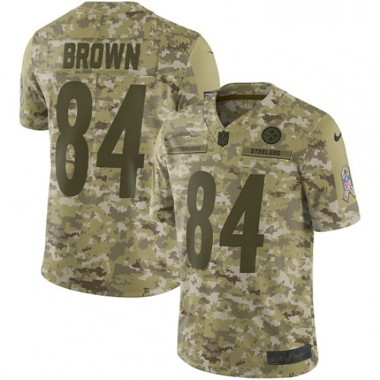 Youth Nike Pittsburgh Steelers 84 Antonio Brown Limited Camo 2018 Salute to Service NFL Jersey Youth Nike Pittsburgh Steelers 84 Antonio Brown Limited Camo 2018 Salute to Service NFL Jersey