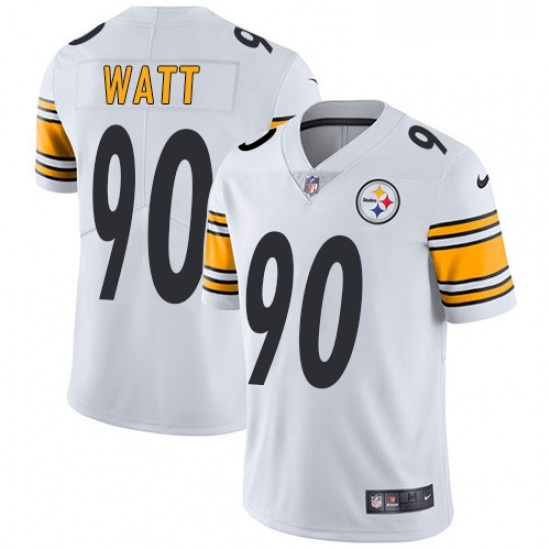 Youth Nike Pittsburgh Steelers 90 T J Watt White Vapor Untouchable Limited Player NFL Jersey Youth Nike Pittsburgh Steelers 90 T J Watt White Vapor Untouchable Limited Player NFL Jersey