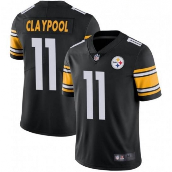 Youth Nike Steelers 11 Chase Claypool Black Vapor Limited Stitched NFL Jersey Youth Nike Steelers 11 Chase Claypool Black Vapor Limited Stitched NFL Jersey