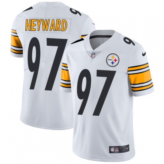Youth Nike Steelers #97 Cameron Heyward White Stitched NFL Limited Rush Jersey