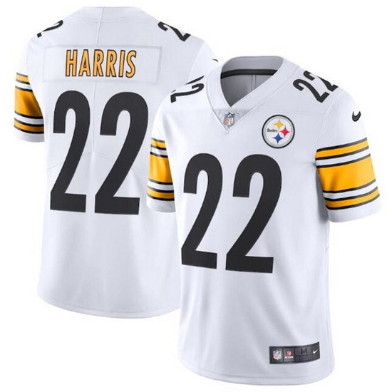 Youth Pittsburgh Steelers 22 Najee Harris White Vapor Untouchable Limited Stitched Jersey 
