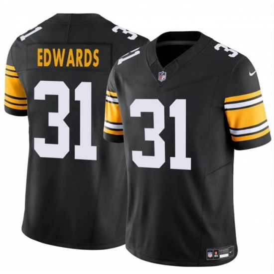 Youth Pittsburgh Steelers 31 Daijun Edwards Black 2024 F U S E Alternate Vapor Untouchable Limited Stitched Football Jersey Youth Pittsburgh Steelers 31 Daijun Edwards Black 2024 F U S E Alternate Vapor Untouchable Limited Stitched Football Jersey