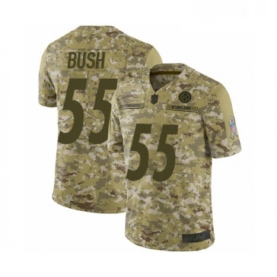 Youth Pittsburgh Steelers 55 Devin Bush Limited Camo 2018 Salute to Service Football Jersey Youth Pittsburgh Steelers 55 Devin Bush Limited Camo 2018 Salute to Service Football Jersey