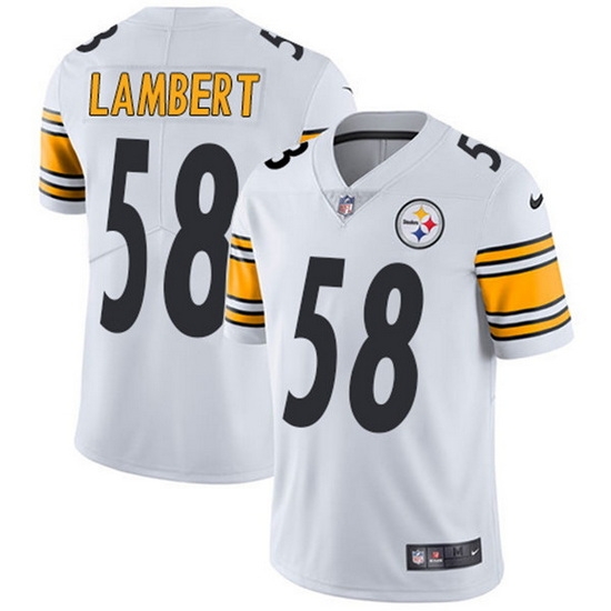 Youth Pittsburgh Steelers 58 Jack Lambert White Vapor Untouchable Limited Stitched Jersey Youth Pittsburgh Steelers 58 Jack Lambert White Vapor Untouchable Limited Stitched Jersey