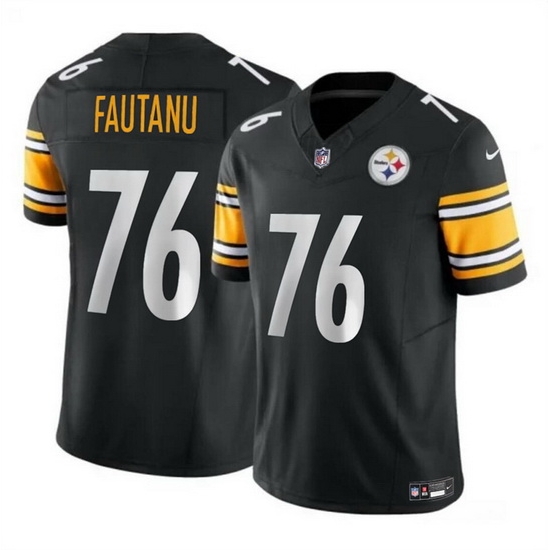 Youth Pittsburgh Steelers 76 Troy Fautanu Black 2024 Draft F U S E Vapor Untouchable Limited Stitched Jersey Youth Pittsburgh Steelers 76 Troy Fautanu Black 2024 Draft F U S E Vapor Untouchable Limited Stitched Jersey