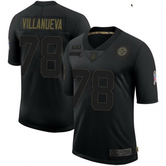 Youth Pittsburgh Steelers Alejandro Villanueva Black Limited 2020 Salute To Service Jersey Youth Pittsburgh Steelers Alejandro Villanueva Black Limited 2020 Salute To Service Jersey