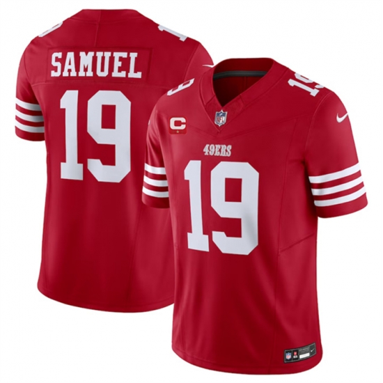 Men San Francisco 49ers 19 Deebo Samuel Red 2023 F U S E With 1 Star C Patch Vapor Untouchable Limited Stitched Football Jersey Men San Francisco 49ers 19 Deebo Samuel Red 2023 F U S E With 1 Star C Patch Vapor Untouchable Limited Stitched Football Jersey