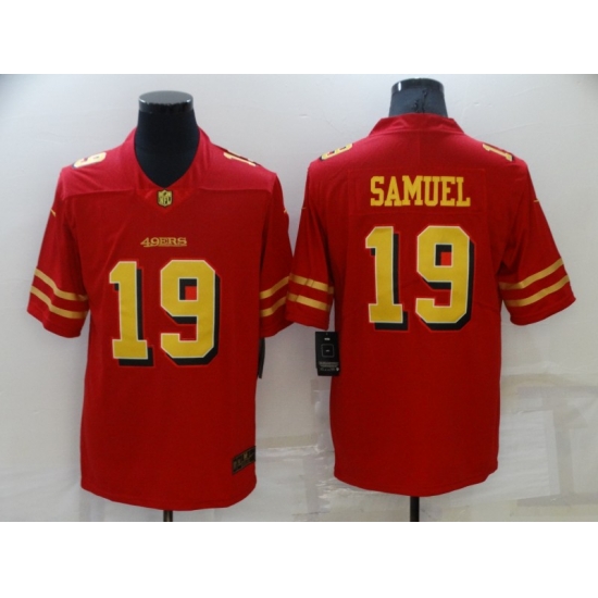 Men San Francisco 49ers 19 Deebo Samuel Red Gold Vapor Untouchable Limited Stitched Jersey Men San Francisco 49ers 19 Deebo Samuel Red Gold Vapor Untouchable Limited Stitched Jersey