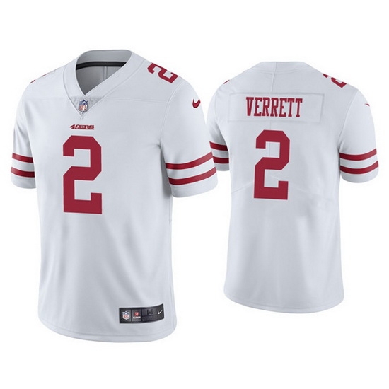 Men San Francisco 49ers 2 Jason Verrett White Vapor Limited Jersey Men San Francisco 49ers 2 Jason Verrett White Vapor Limited Jersey