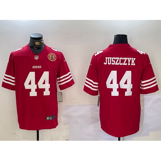 Men San Francisco 49ers 44 Kyle Juszczyk Red Vapor Untouchable Limited Stitched Jersey 3 Men San Francisco 49ers 44 Kyle Juszczyk Red Vapor Untouchable Limited Stitched Jersey 3