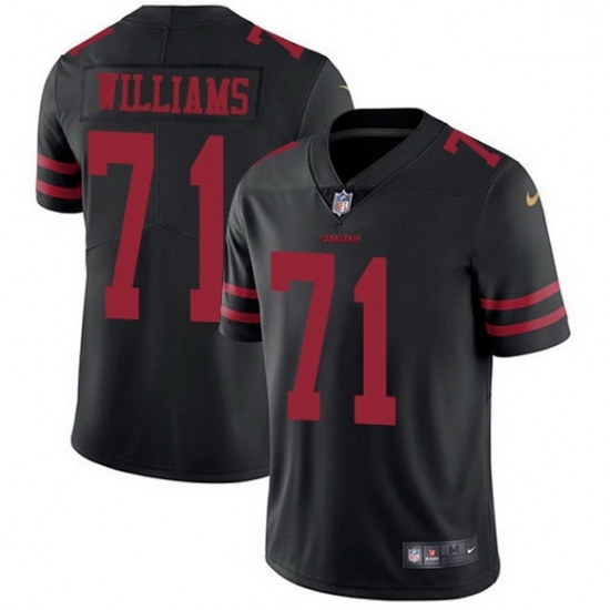 Men San Francisco 49ers 71 Trent Williams Black Alternate Men Stitched NFL Vapor Untouchable Limited Jersey Men San Francisco 49ers 71 Trent Williams Black Alternate Men Stitched NFL Vapor Untouchable Limited Jersey