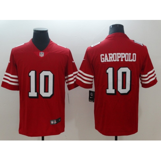 Men's San Francisco 49ers Jimmy Garoppolo 10 Red Nike Scarlet Player Limited Jersey Men's San Francisco 49ers Jimmy Garoppolo 10 Red Nike Scarlet Player Limited Jersey
