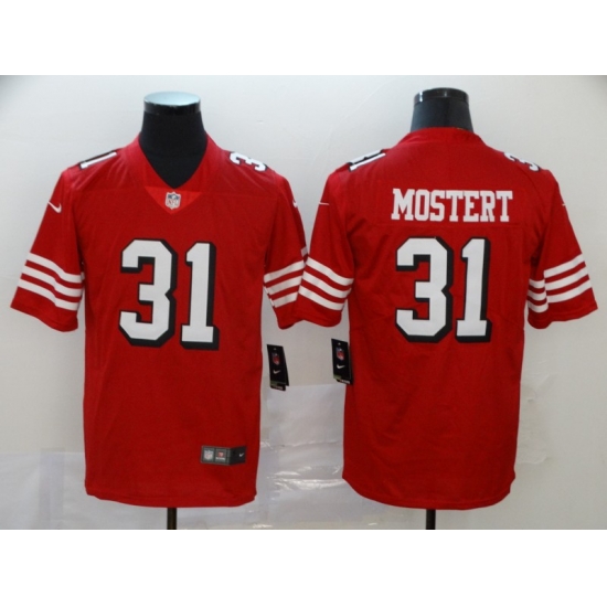 Men's San Francisco 49ers Raheem Mostert 31 Red Nike Scarlet Player Limited Jersey Men's San Francisco 49ers Raheem Mostert 31 Red Nike Scarlet Player Limited Jersey