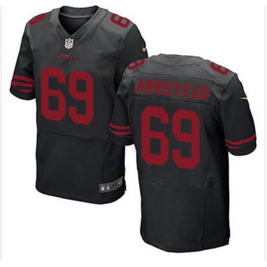 NEW San Francisco 49ers #69 Arik Armstead Black Alternate mens Stitched NFL Elite Jersey NEW San Francisco 49ers #69 Arik Armstead Black Alternate mens Stitched NFL Elite Jersey