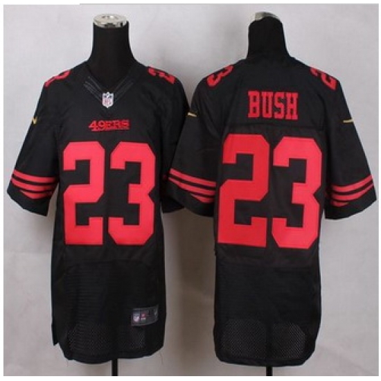 New San Francisco 49ers #23 Reggie Bush Black Alternate Men Stitched NFL Elite Jersey New San Francisco 49ers #23 Reggie Bush Black Alternate Men Stitched NFL Elite Jersey