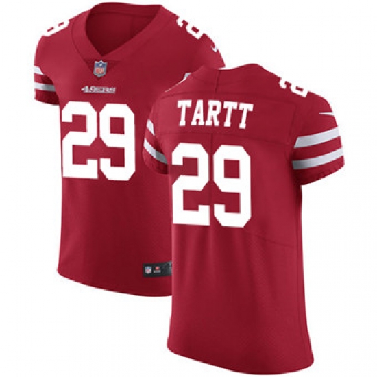 Nike 49ers #29 Jaquiski Tartt Red Team Color Mens Stitched NFL Vapor Untouchable Elite Jersey Nike 49ers #29 Jaquiski Tartt Red Team Color Mens Stitched NFL Vapor Untouchable Elite Jersey
