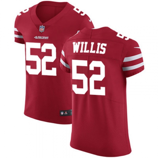 Nike 49ers #52 Patrick Willis Red Team Color Mens Stitched NFL Vapor Untouchable Elite Jersey Nike 49ers #52 Patrick Willis Red Team Color Mens Stitched NFL Vapor Untouchable Elite Jersey