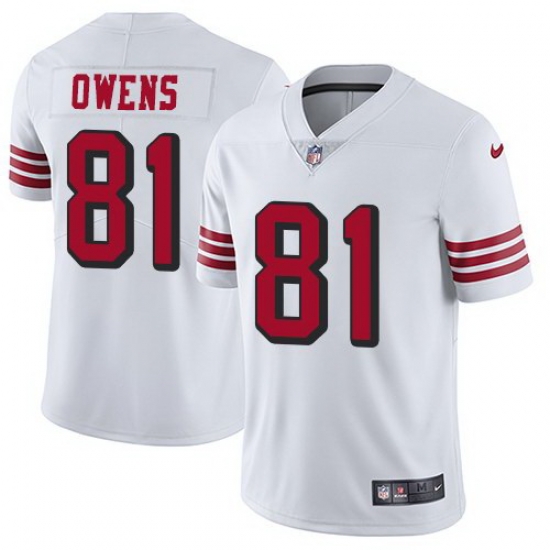 Nike 49ers 81 Terrell Owens White Color Rush Vapor Untouchable Limited Jersey Nike 49ers 81 Terrell Owens White Color Rush Vapor Untouchable Limited Jersey