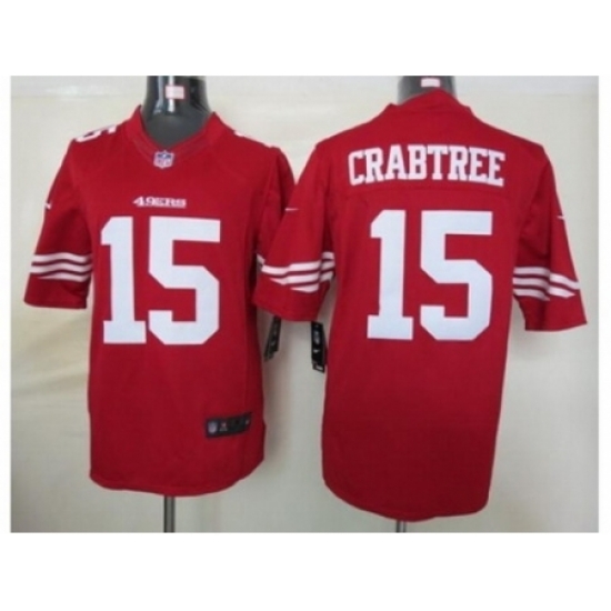 Nike San Francisco 49ers 15 Michael Crabtree Red Limited NFL Jersey Nike San Francisco 49ers 15 Michael Crabtree Red Limited NFL Jersey