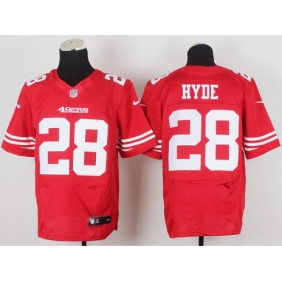 Nike San Francisco 49ers 28 Carlos Hyde Red Elite NFL Jersey Nike San Francisco 49ers 28 Carlos Hyde Red Elite NFL Jersey