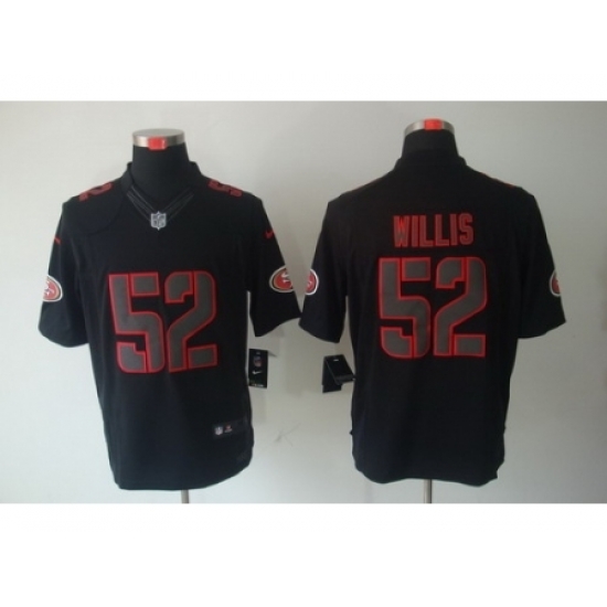 Nike San Francisco 49ers 52 Patrick Willis Black Limited Impact NFL Jersey Nike San Francisco 49ers 52 Patrick Willis Black Limited Impact NFL Jersey