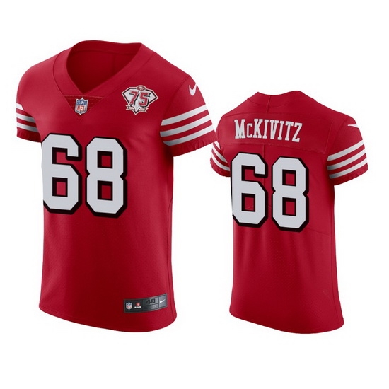 Nike San Francisco 49ers 68 Colton Mckivitz Red Rush Men 75th Anniversary Stitched NFL Vapor Untouchable Elite Jersey Nike San Francisco 49ers 68 Colton Mckivitz Red Rush Men 75th Anniversary Stitched NFL Vapor Untouchable Elite Jersey