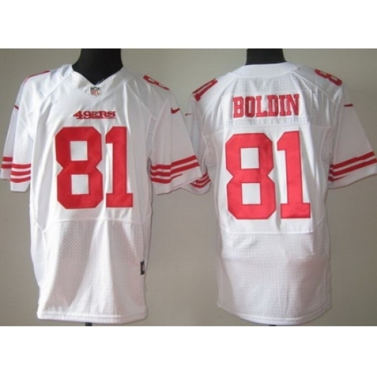 Nike San Francisco 49ers 81 Anquan Boldin White Elite NFL Jersey Nike San Francisco 49ers 81 Anquan Boldin White Elite NFL Jersey