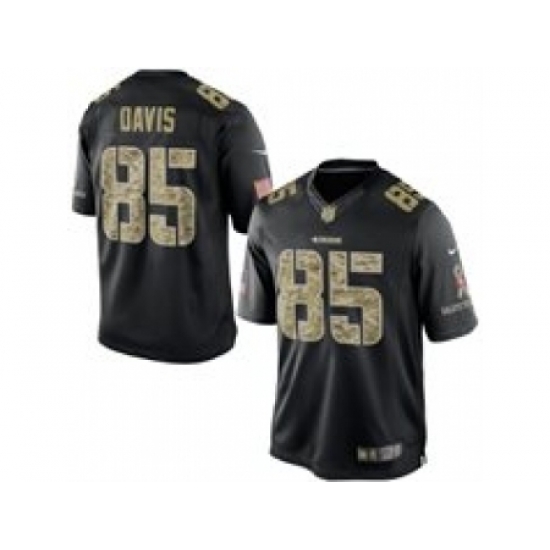 Nike San Francisco 49ers 85 Vernon Davis Black Limited Salute To Service NFL Jersey Nike San Francisco 49ers 85 Vernon Davis Black Limited Salute To Service NFL Jersey