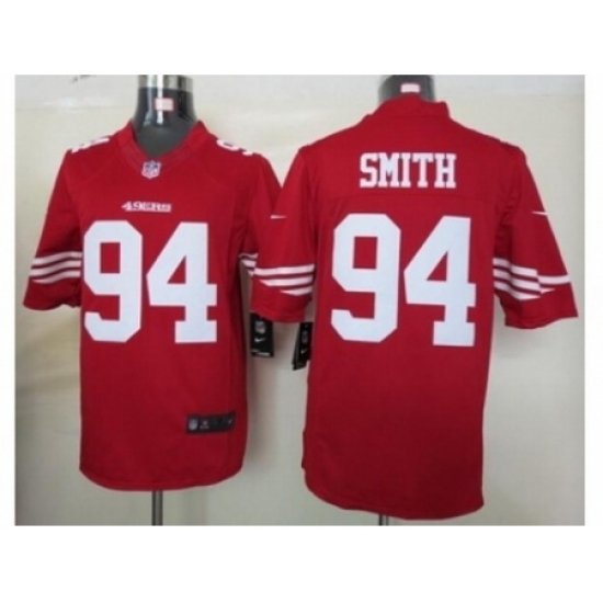 Nike San Francisco 49ers 94 Justin Smith Red Limited NFL Jersey Nike San Francisco 49ers 94 Justin Smith Red Limited NFL Jersey