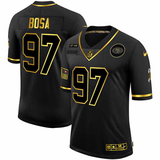 Nike San Francisco 49ers 97 Nick Bosa Black Gold 2020 Salute To Service Limited Jersey Nike San Francisco 49ers 97 Nick Bosa Black Gold 2020 Salute To Service Limited Jersey
