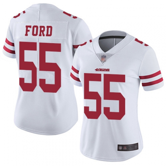 49ers 55 Dee Ford White Womens Stitched Football Vapor Untouchable Limited Jersey 49ers 55 Dee Ford White Womens Stitched Football Vapor Untouchable Limited Jersey