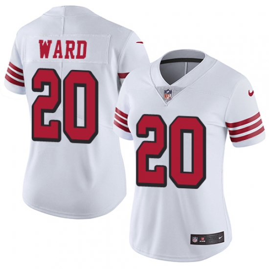 Nike 49ers #20 Jimmie Ward White Rush Womens Stitched NFL Vapor Untouchable Limited Jersey Nike 49ers #20 Jimmie Ward White Rush Womens Stitched NFL Vapor Untouchable Limited Jersey