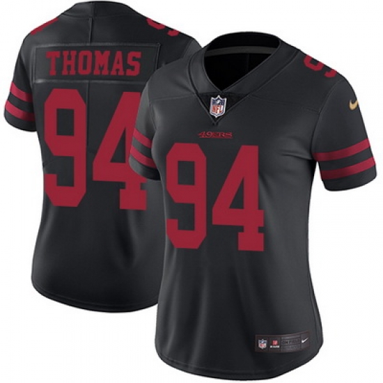 Nike 49ers #94 Solomon Thomas Black Alternate Womens Stitched NFL Vapor Untouchable Limited Jersey Nike 49ers #94 Solomon Thomas Black Alternate Womens Stitched NFL Vapor Untouchable Limited Jersey