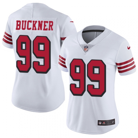Nike 49ers #99 DeForest Buckner White Rush Womens Stitched NFL Vapor Untouchable Limited Jersey Nike 49ers #99 DeForest Buckner White Rush Womens Stitched NFL Vapor Untouchable Limited Jersey