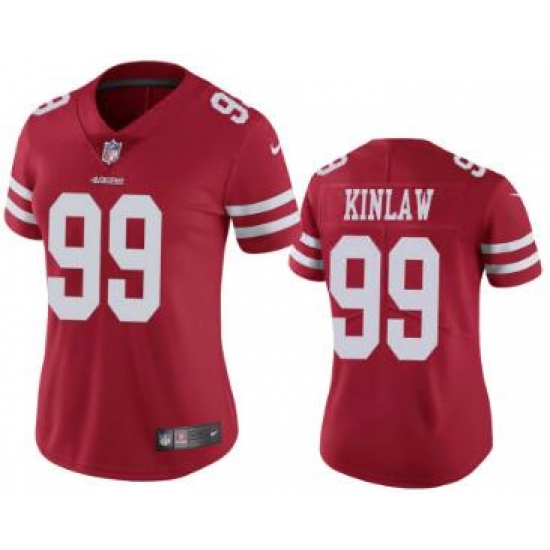 Women 49ers 99 Javon kinlaw Women Rush Jersey Red Women 49ers 99 Javon kinlaw Women Rush Jersey Red
