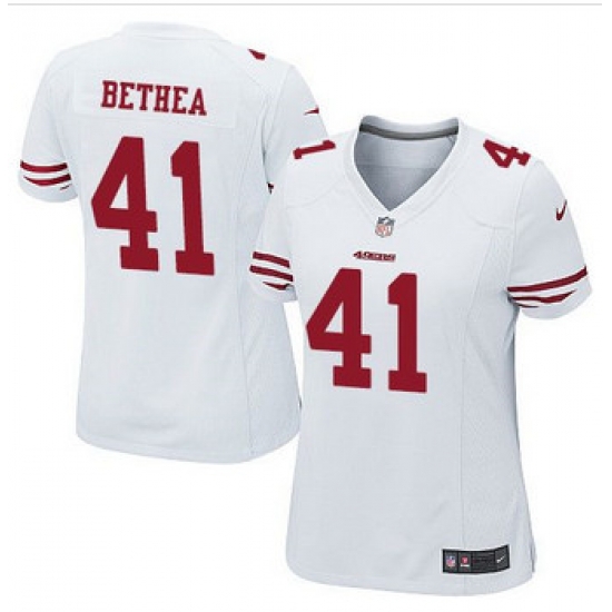 Women NEW San Francisco 49ers #41 Antoine Bethea White Stitched NFL Elite Jersey Women NEW San Francisco 49ers #41 Antoine Bethea White Stitched NFL Elite Jersey
