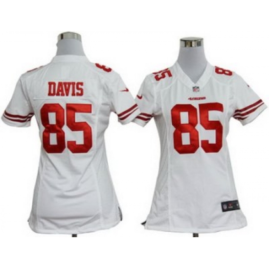 Women Nike NFL San Francisco 49ers 85# Vernon Davis White Jersey Women Nike NFL San Francisco 49ers 85# Vernon Davis White Jersey
