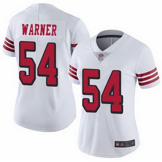 Women Nike San Francisco 49ers Fred Warner 54 White Vapor Untouchable Limited NFL Jersey Women Nike San Francisco 49ers Fred Warner 54 White Vapor Untouchable Limited NFL Jersey