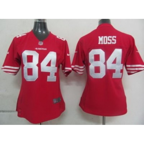 Womens Nike San Francisco 49ers 84 Moss Red Nike NFL Jerseys Womens Nike San Francisco 49ers 84 Moss Red Nike NFL Jerseys