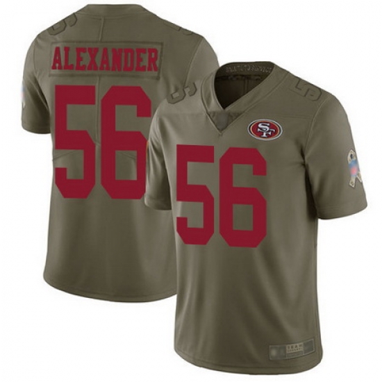 49ers 56 Kwon Alexander Olive Youth Stitched Football Limited 2017 Salute to Service Jersey 49ers 56 Kwon Alexander Olive Youth Stitched Football Limited 2017 Salute to Service Jersey
