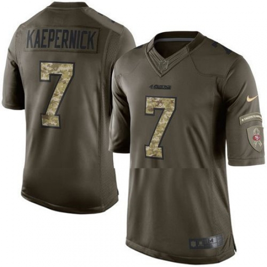 Nike 49ers #7 Colin Kaepernick Green Youth Stitched NFL Limited Salute to Service Jersey Nike 49ers #7 Colin Kaepernick Green Youth Stitched NFL Limited Salute to Service Jersey
